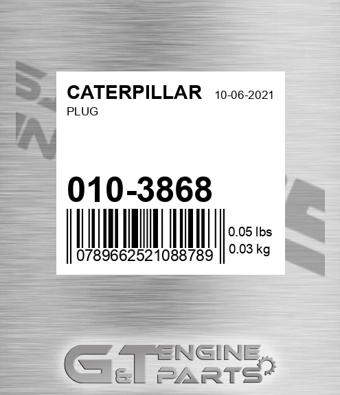 010-3868 Plug for CATERPILLAR
