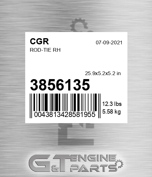 3856135 Rod-tie Rh for CGR