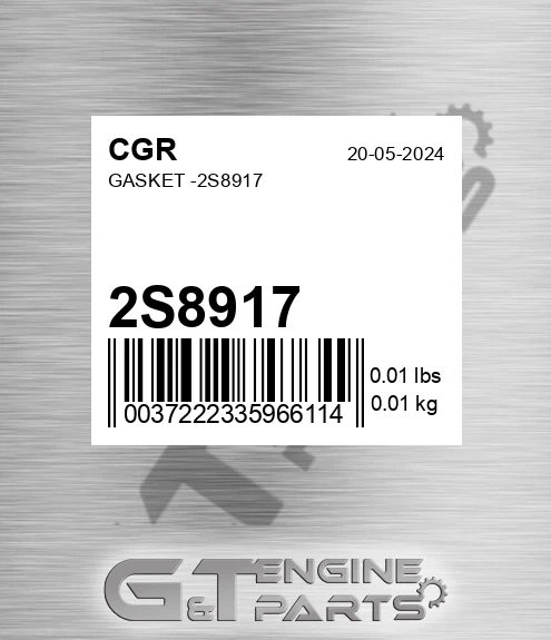 2S8917 CGR Gasket -