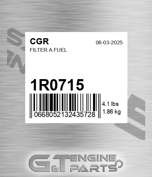 1R0715 CGR Filter A.fuel