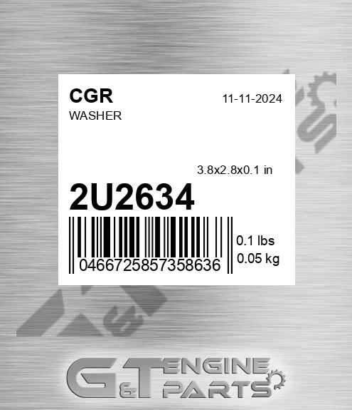 2U2634 Washer for CGR