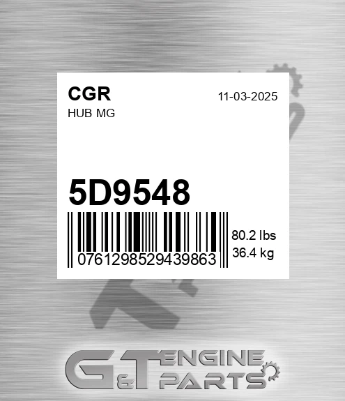 5D9548 Hub Mg