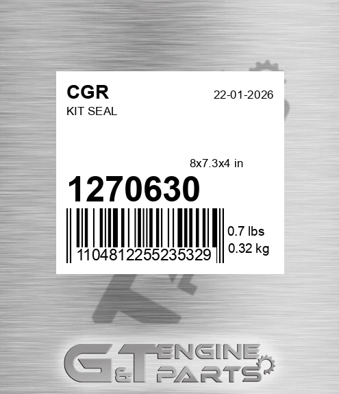 1270630 CGR Kit Seal