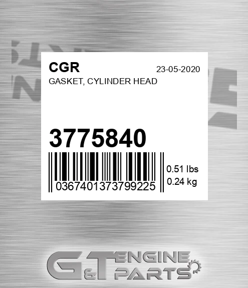 3775840 Gasket, Cylinder Head