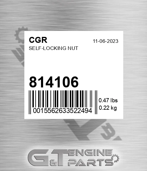 814106 CGR Self-locking Nut
