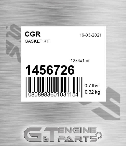 1456726 CGR Gasket Kit