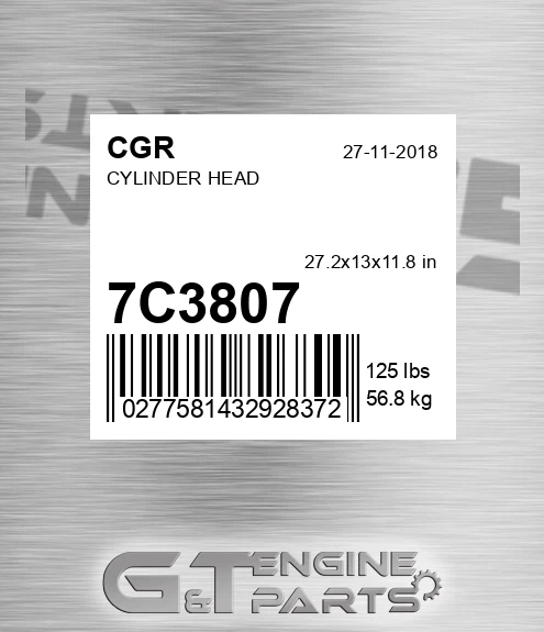 7C3807 CGR Cylinder Head