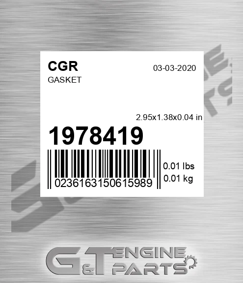 1978419 Gasket