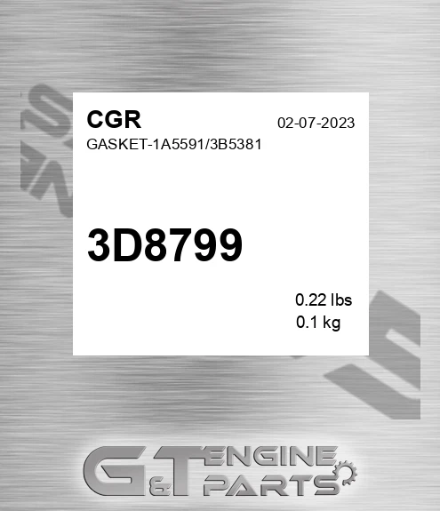 3D8799 Gasket-1a5591/3b5381