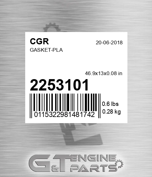 2253101 Gasket-pla