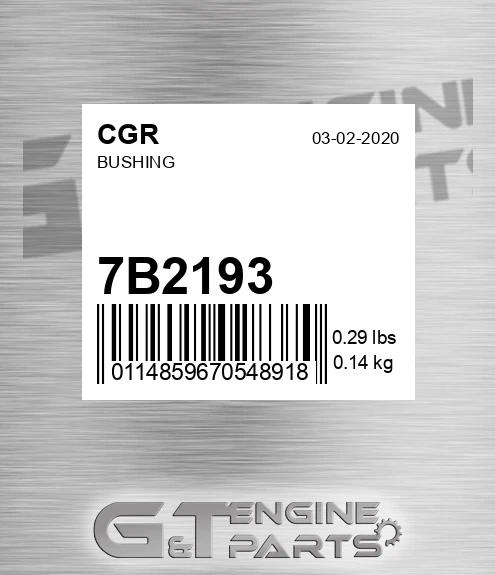 7B2193 CGR Bushing
