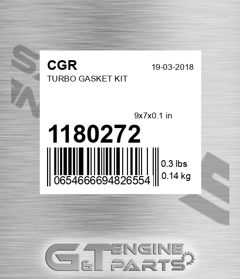 1180272 CGR Turbo Gasket Kit