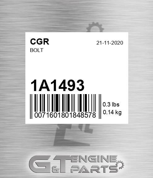 1A1493 CGR Bolt