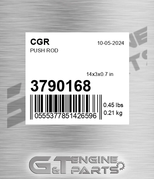 3790168 Push Rod for CGR