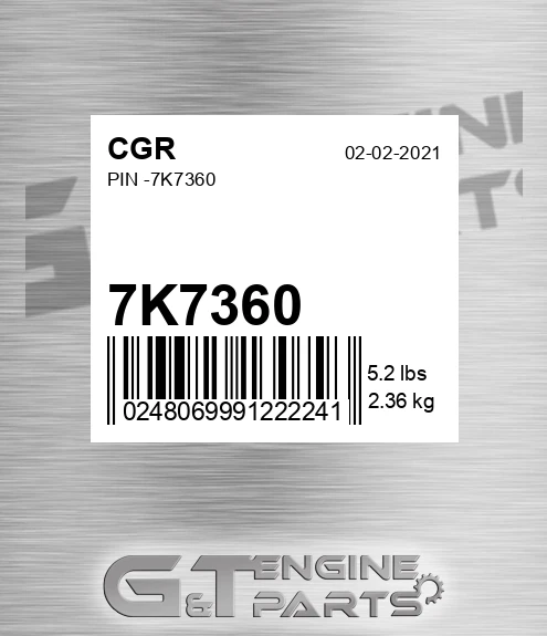 7K7360 CGR Pin -