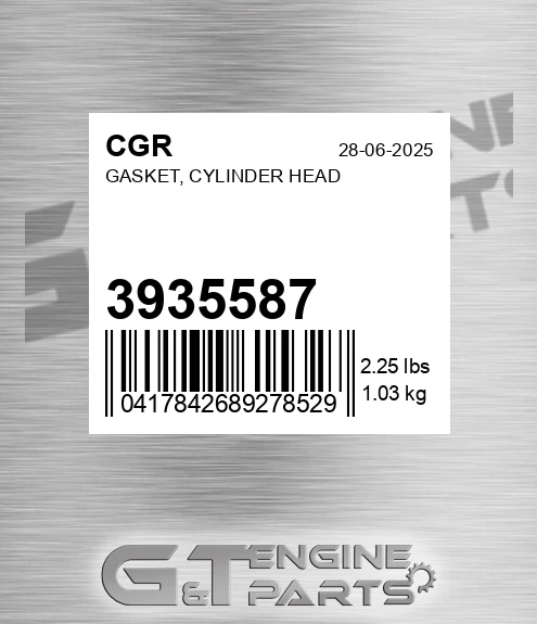 3935587 Gasket, Cylinder Head