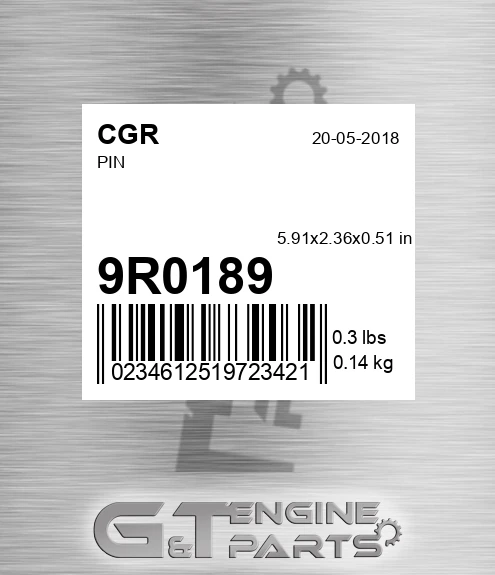 9R0189 CGR Pin