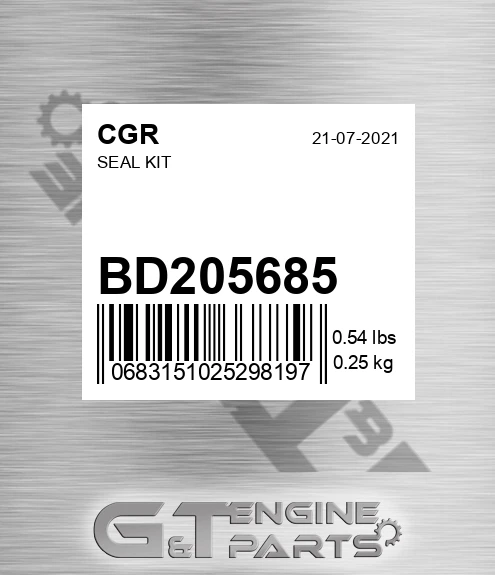 BD205685 Seal Kit