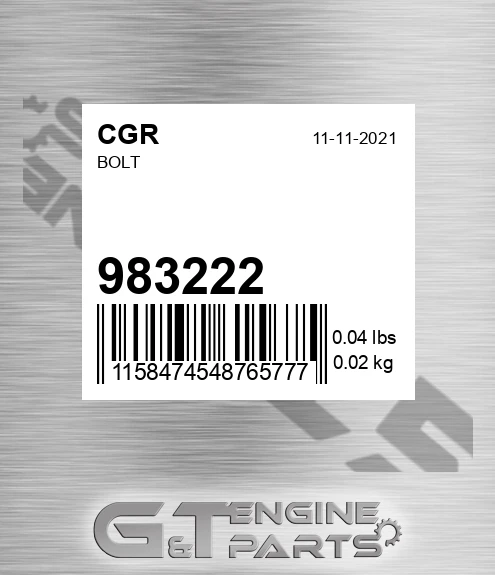 983222 Bolt