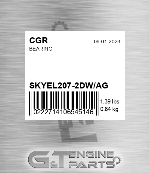 SKYEL207-2DW/AG Bearing