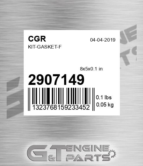 2907149 CGR Kit-gasket-f