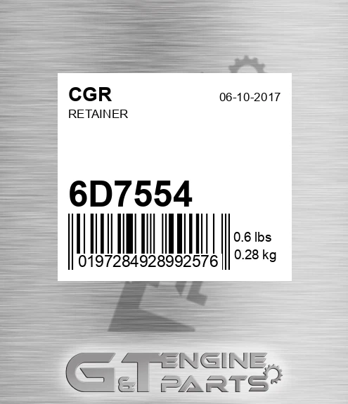 6D7554 Retainer