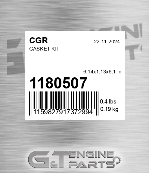 1180507 Gasket Kit