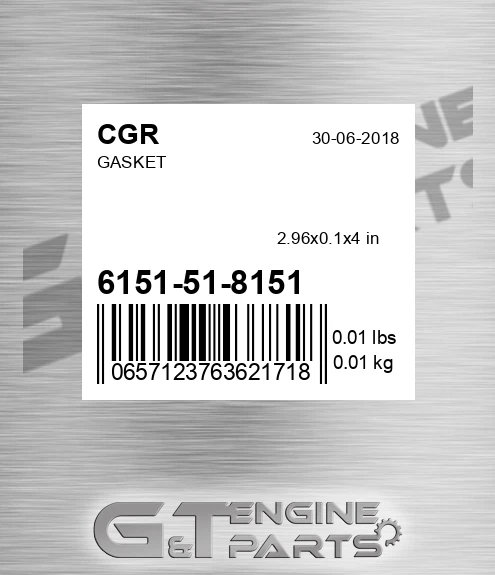 6151-51-8151 Gasket for CGR