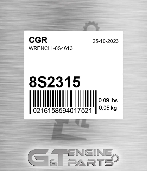 8S2315 Wrench -8s4613