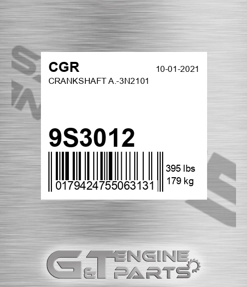 9S3012 CGR Crankshaft A.-3n2101