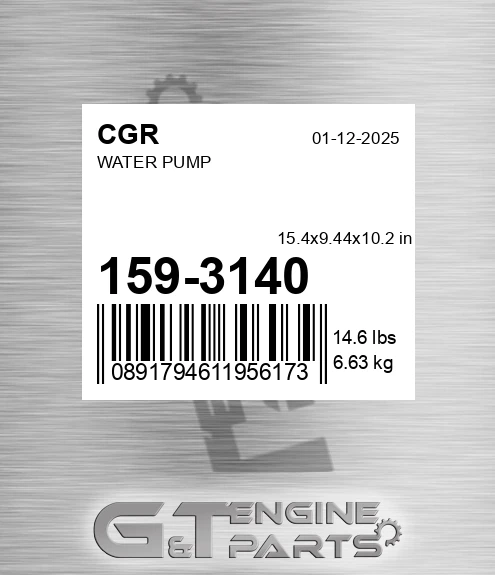 159-3140 Water Pump