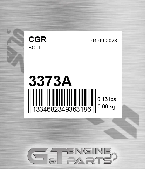 3373A CGR Bolt