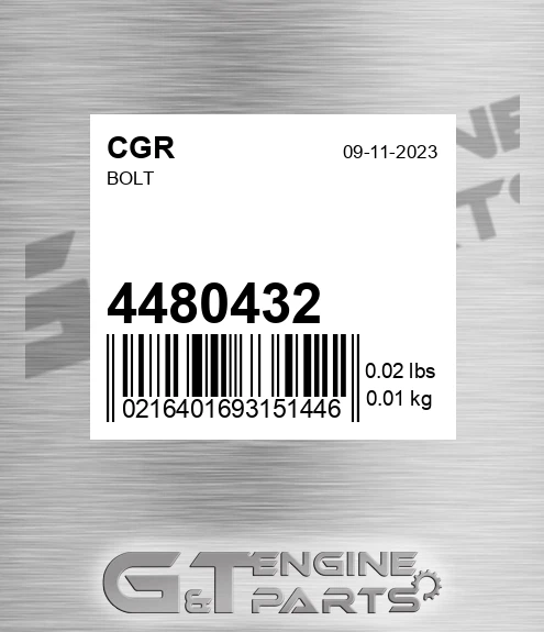 4480432 Bolt