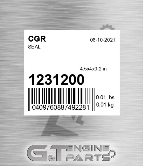 1231200 CGR Seal