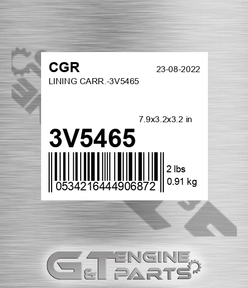 3V5465 CGR Lining Carr.-