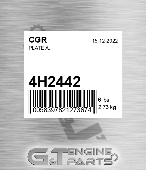 4H2442 CGR Plate A.