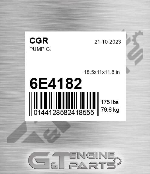 6E4182 Pump G.