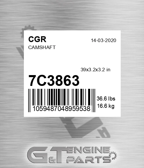 7C3863 Camshaft