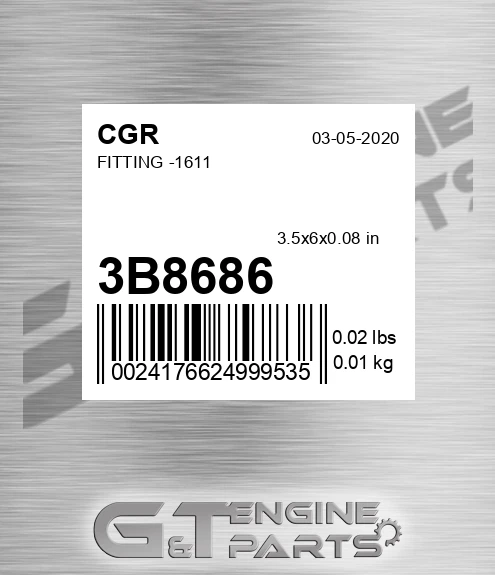 3B8686 Fitting -1611
