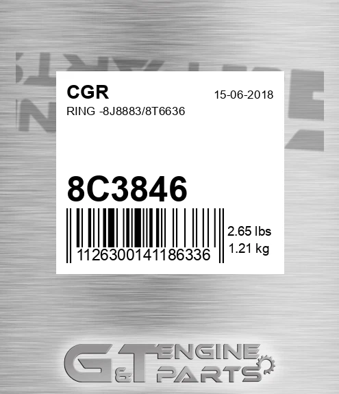 8C3846 CGR Ring -8j8883/8t6636