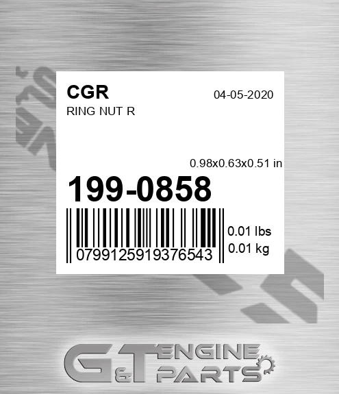 199-0858 Ring Nut R