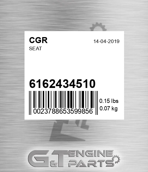 6162434510 Seat for CGR