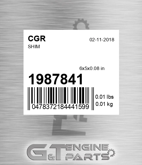 1987841 CGR Shim