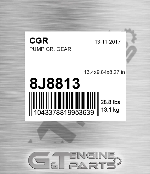 8J8813 CGR Pump Gr. Gear