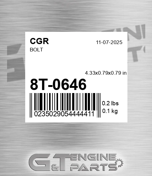 8T-0646 Bolt