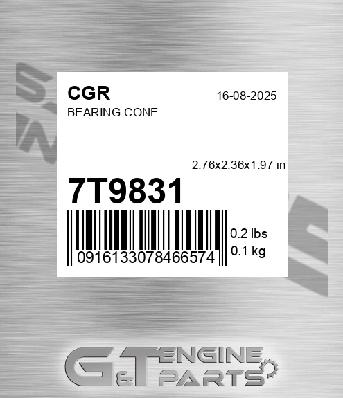 7T9831 CGR Bearing Cone