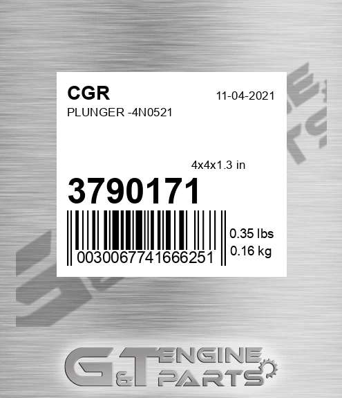 3790171 Plunger -4n0521