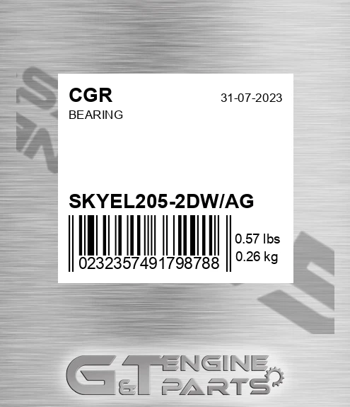 SKYEL205-2DW/AG Bearing