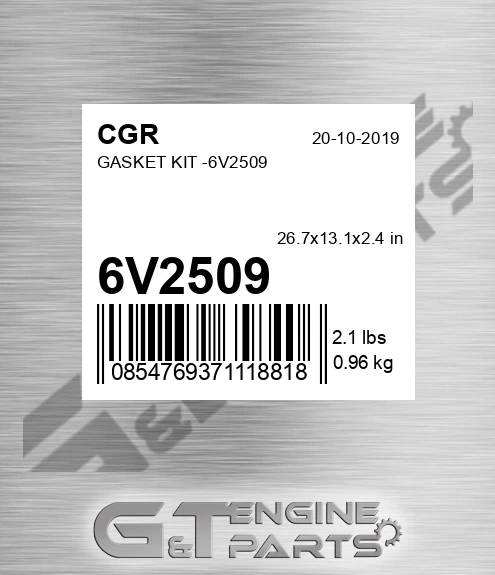 6V2509 CGR Gasket Kit -