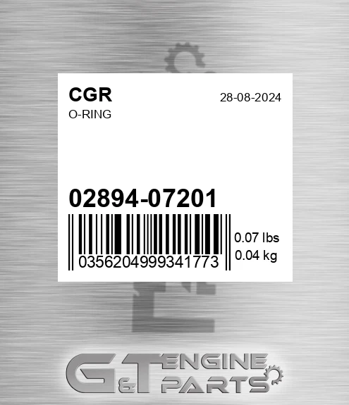 02894-07201 O-ring